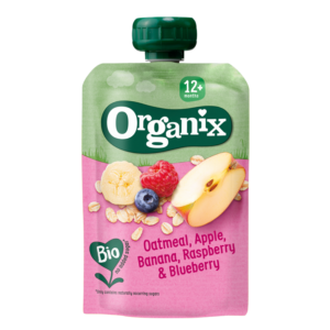 Pouches - Oatmeal, Apple, banana, raspberry & Blueberry