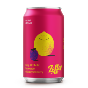Hazy Alcoholic Lemonade with Boysenberry