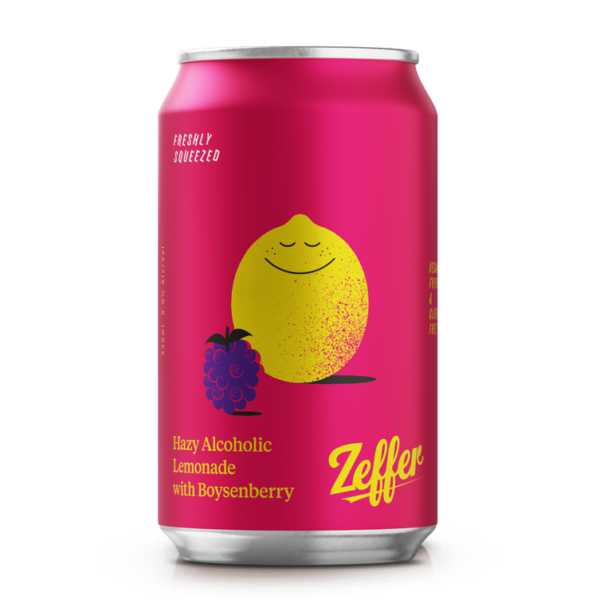 Hazy Alcoholic Lemonade with Boysenberry